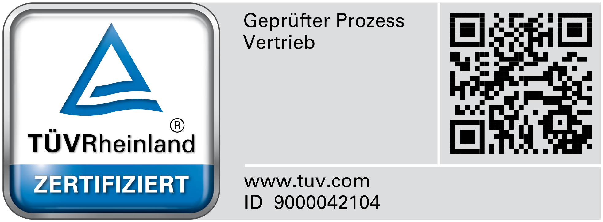 TÜV SÜD ISO 9001 Zertifizierungssiegel