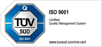 TÜV SÜD – ISO 9001 zertifiziertes Qualitätsmanagement
