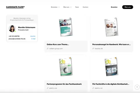Über 50 veröffentlichte Presseartikel